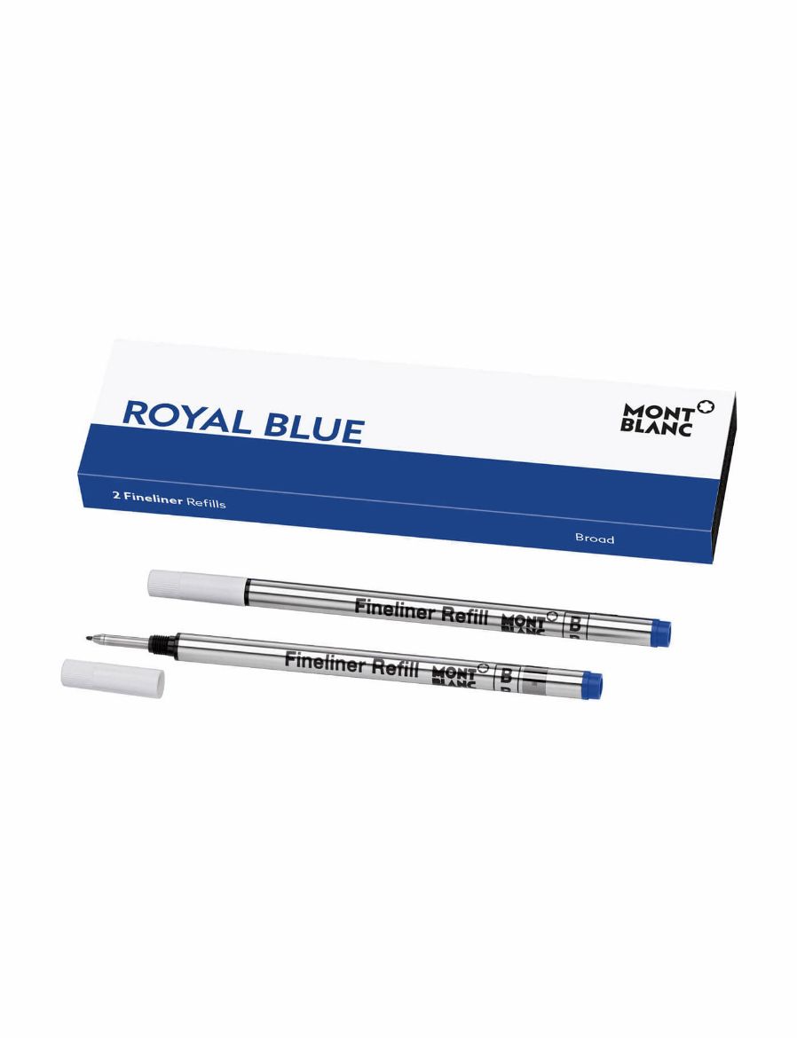 Montblanc 2 Fineliner Kalem Yedeği Broad Royal Blue 128249