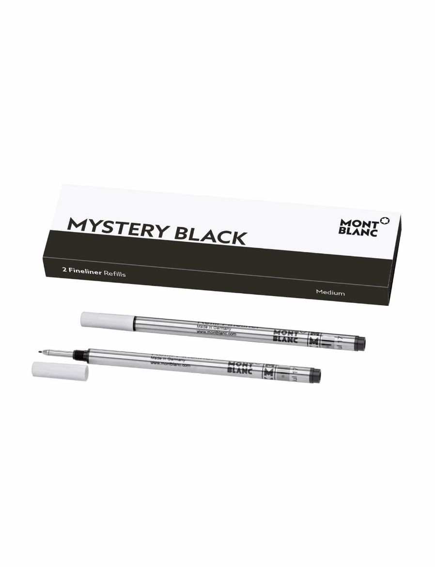 Montblanc 2 Fineliner Kalem Yedeği Medium Mystery Black 128246