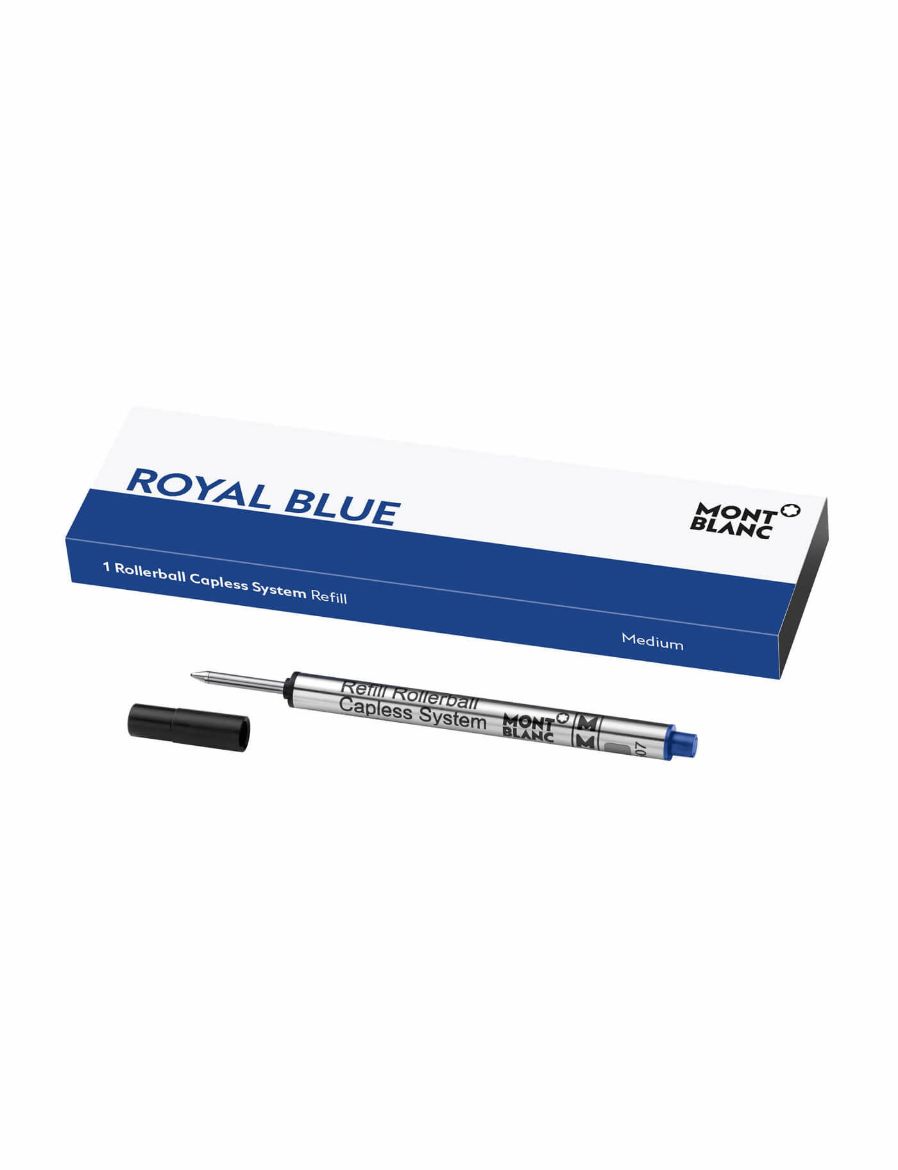 Montblanc 1 Rollerball Capless System Kalem Yedeği Medium Royal Blue 128243