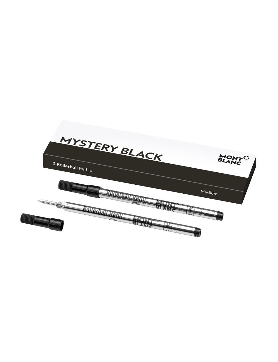 Montblanc 2 Rollerball Kalem Yedeği Medium Mystery Black 128231