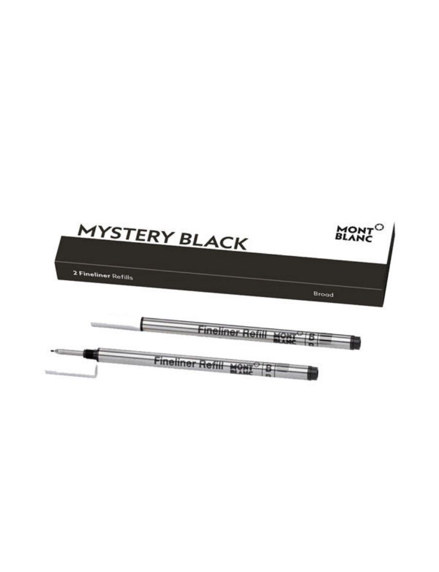 Montblanc 2 Broad Fineliner Kalem Yedeği Mystery Black 128247