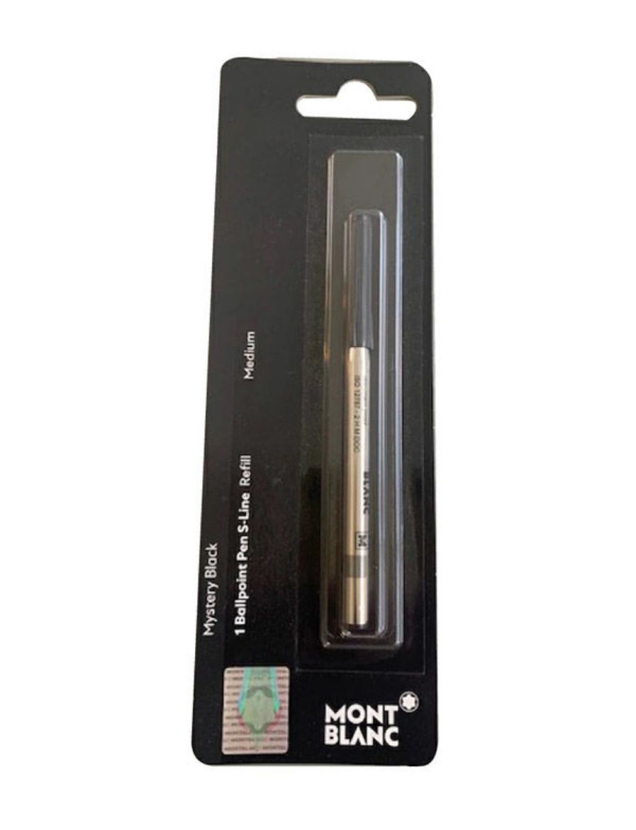 Montblanc 1 Tükenmez Kalem Yedeği S-Line Refill Medium Mystery Black 113515