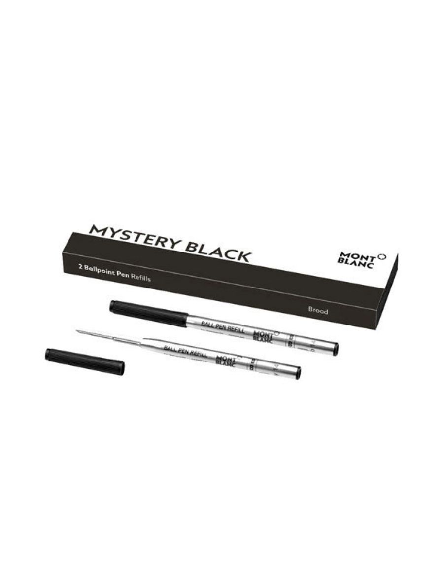 Montblanc 2 Tükenmez Kalem Yedeği RefillsBroad, Mystery Black 128212