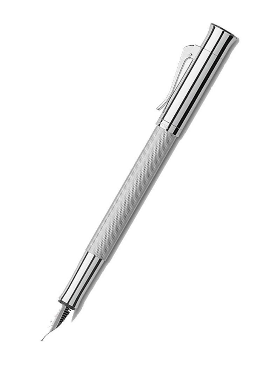 Graf von Faber-Castell Guilloche Rhodium Dolma Kalem 146590