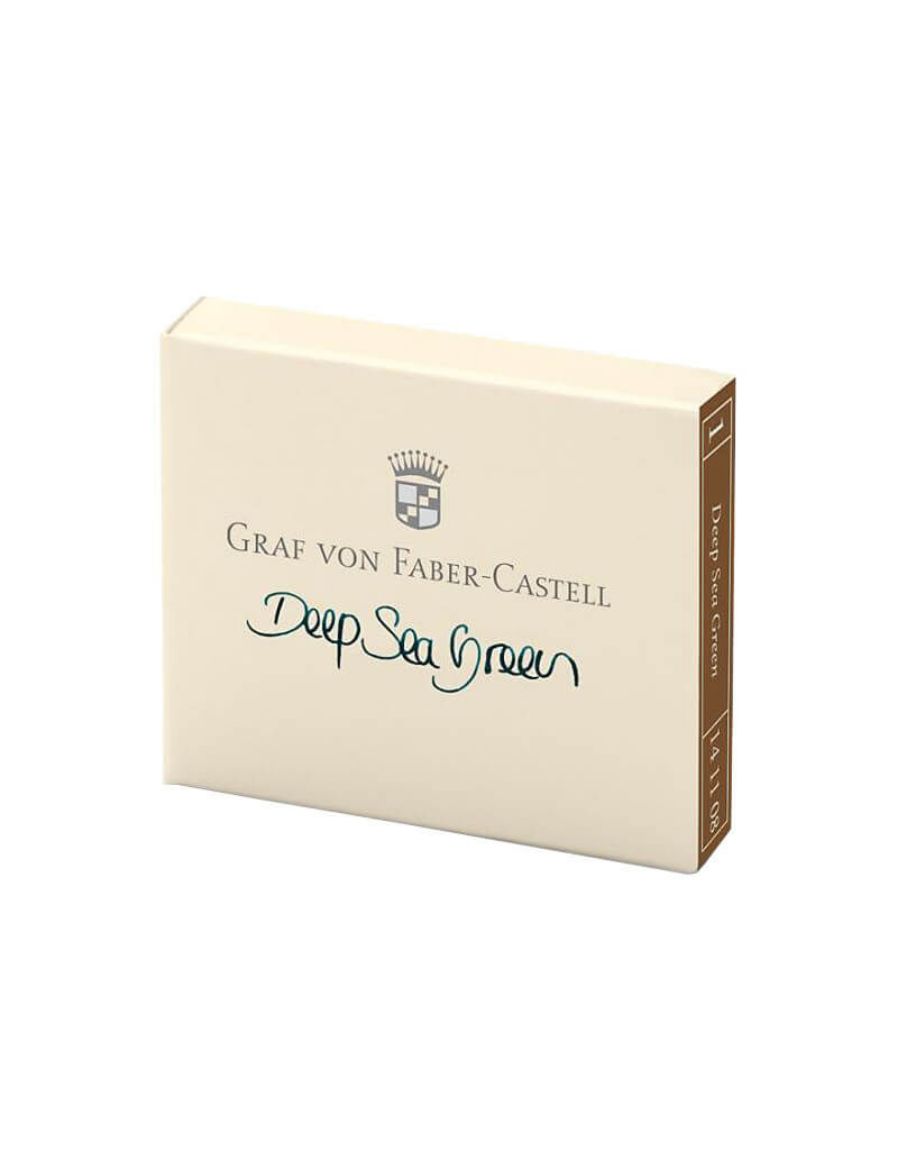 Graf von Faber-Castell Dolma Kalem Kartuşu 6'lı Deniz Yeşili 141108