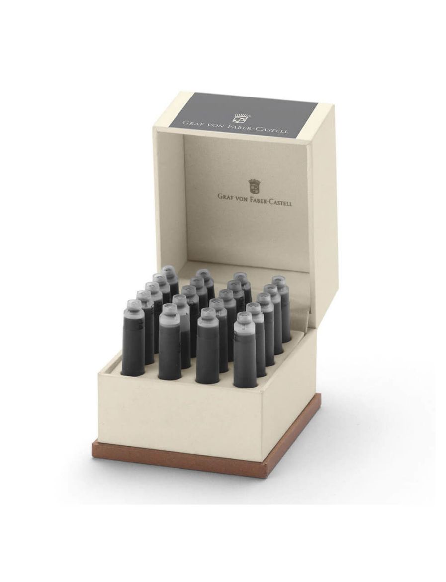 Graf von Faber-Castell Kartuş Taş Gri - 20 Adet 141133