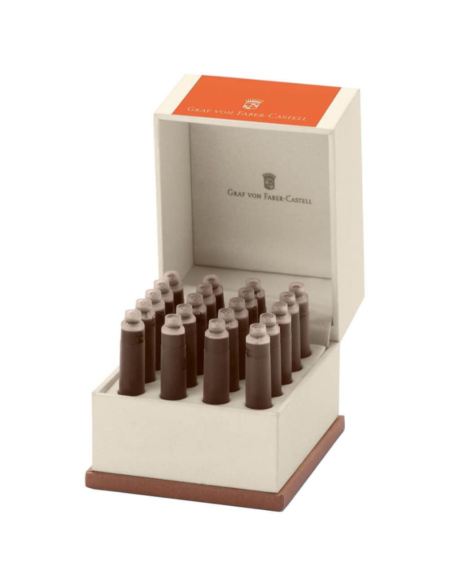 Graf von Faber-Castell 20'li Dolma Kalem Kartuşu Yanık Turuncu 141141