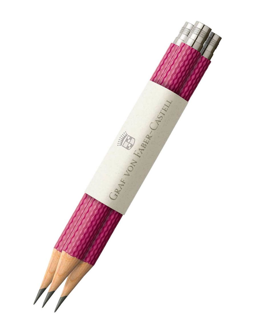 Graf von Faber-Castell İdeal Kalem Yedeği 3'lü Elektrik Pembe 118662