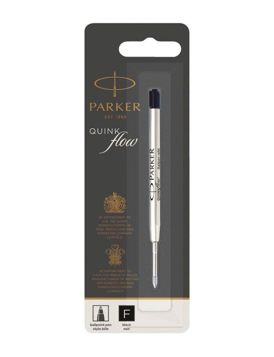 Parker PK Tükenmez Kalem Refill, BLS, F Uç, Siyah 1950367