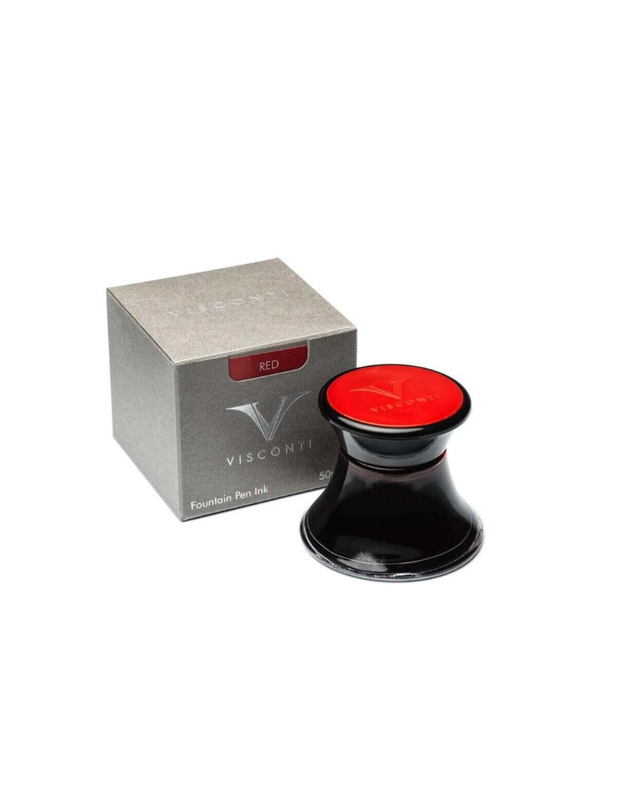 Visconti 50 ml Kırmızı Mürekkep INK202203