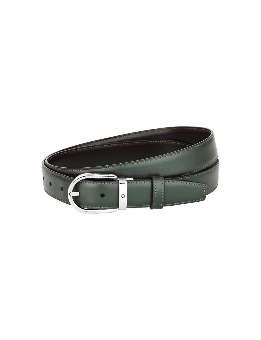 Montblanc Horseshoe Buckle 30 mm Reversible Deri Kemer 128753