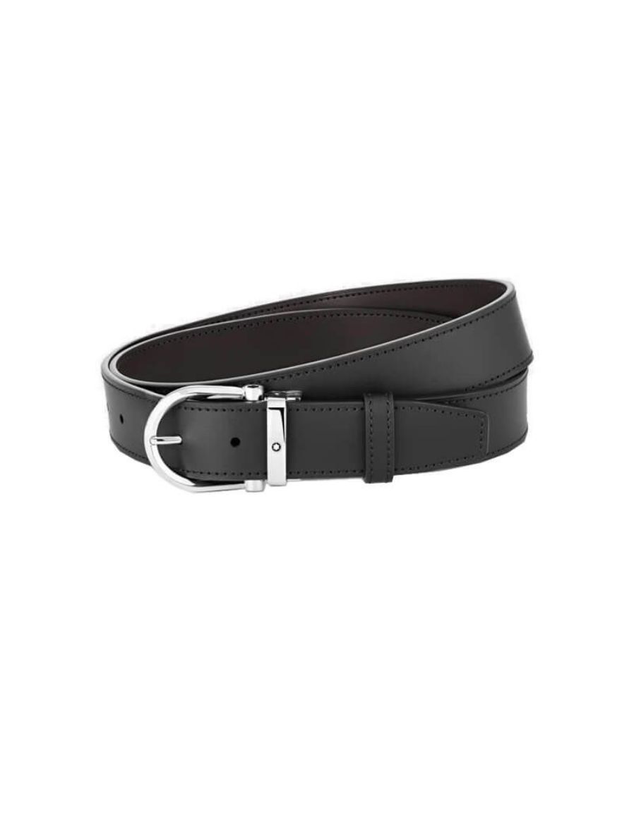 Montblanc Horseshoe Buckle 35 mm Reversible Deri Kemer 128783