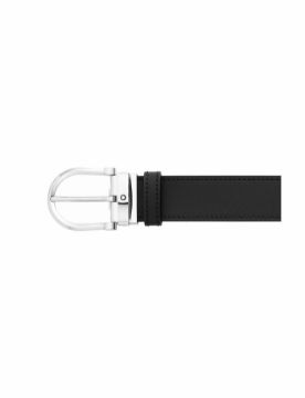 Montblanc Horseshoe Buckle 35 mm Reversible Deri Kemer 128783