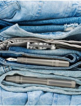 Tibaldi Perfecta Grey Delave Resin Dolma Kalem PFC-297_FP