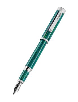 Montegrappa Zero Zodiac Sagittarius Dolma Kalem, Palladium Ip Steel, Medium, Steel Nib ISZEZ3IP_G10