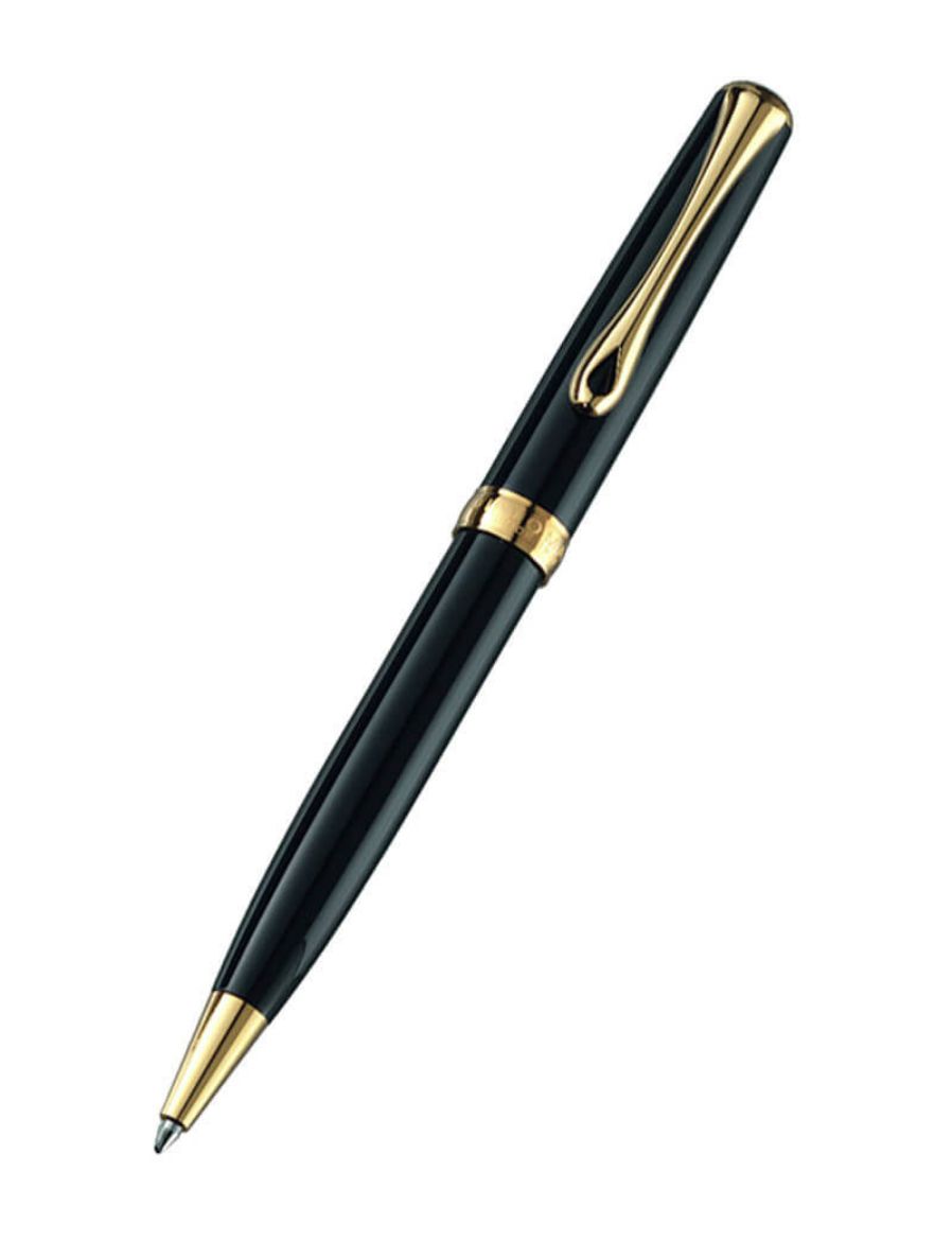 Diplomat Excellence B Siyah Lake Altın Tükenmez Kalem D20000066