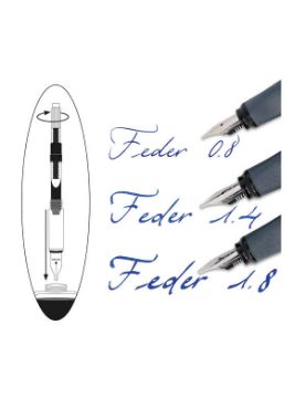 Online Air Set Heart Box Siyah Dolma Kalem 10033