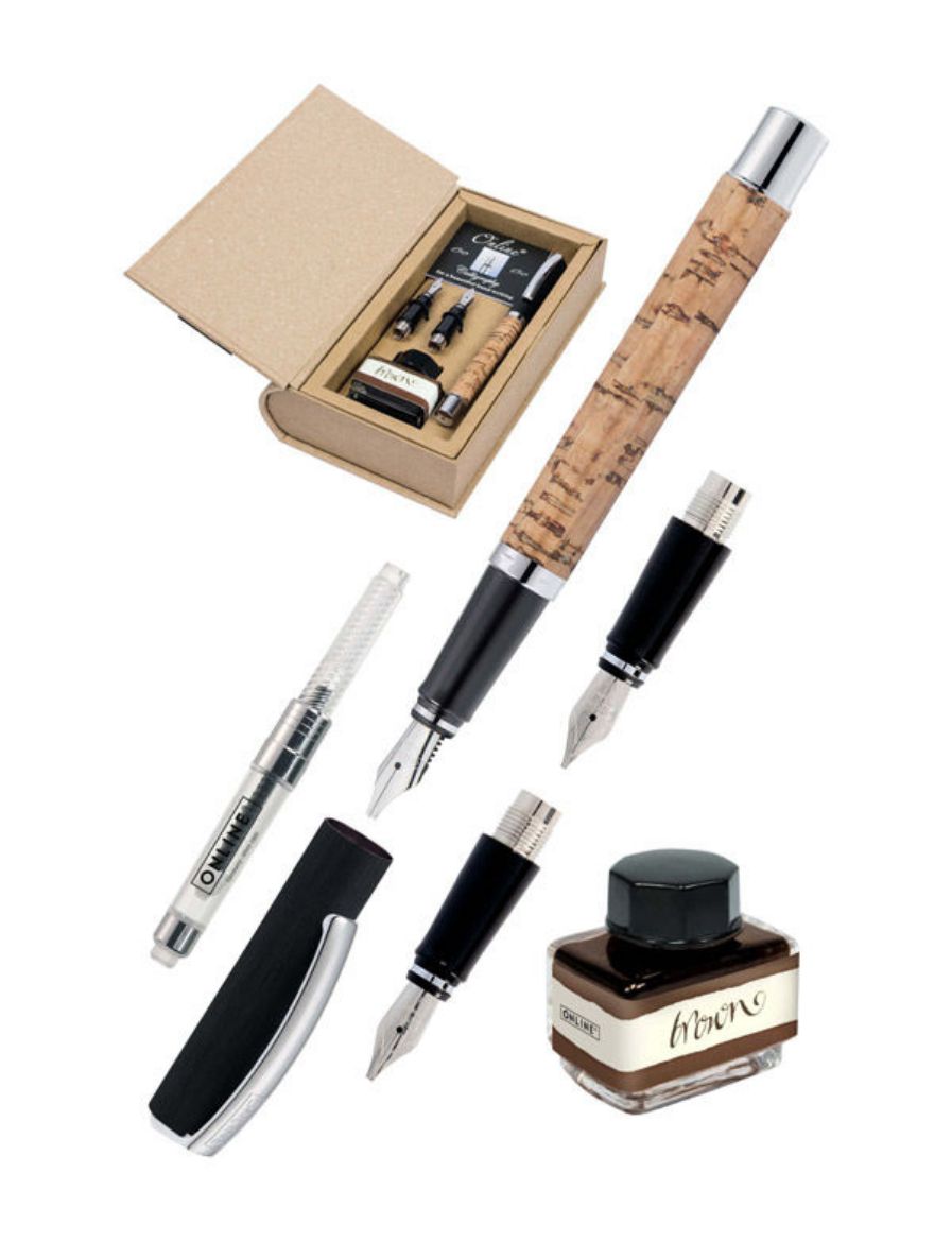 Online Vision Cork Classic Calligraphy Dolma Kalem Seti 36786