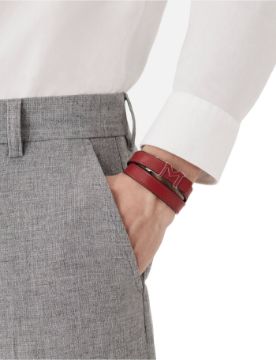Montblanc M Logolu Kırmızı Bileklik 129501