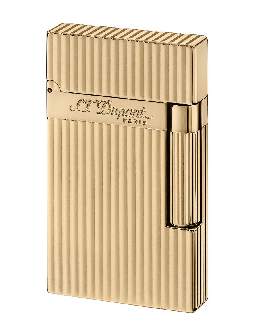 S.T. Dupont Gold Montparnasse Vertical Lines Çakmak 16827