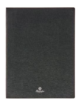 Pineider Defter Milano 19x25 cm Nightblk Silver CNL1S099108379