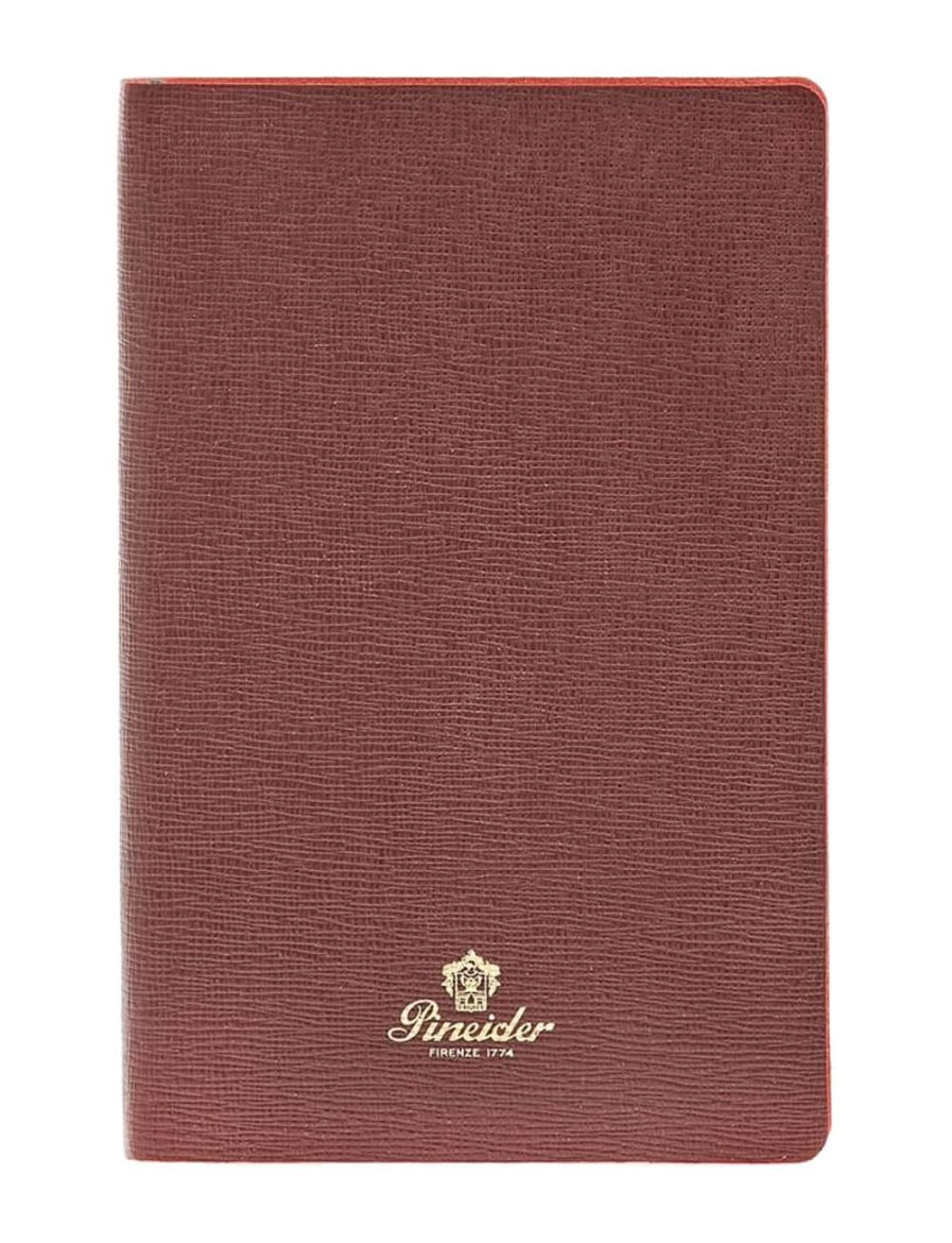 Pineider Defter Milano 9x14 cm Wine Kırmızı Gold CNS1S099106378 