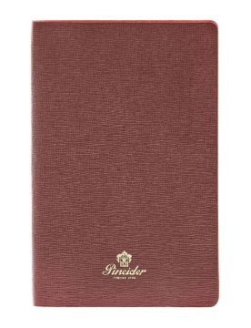 Pineider Defter Milano 9x14 cm Wine Kırmızı Gold CNS1S099106378 