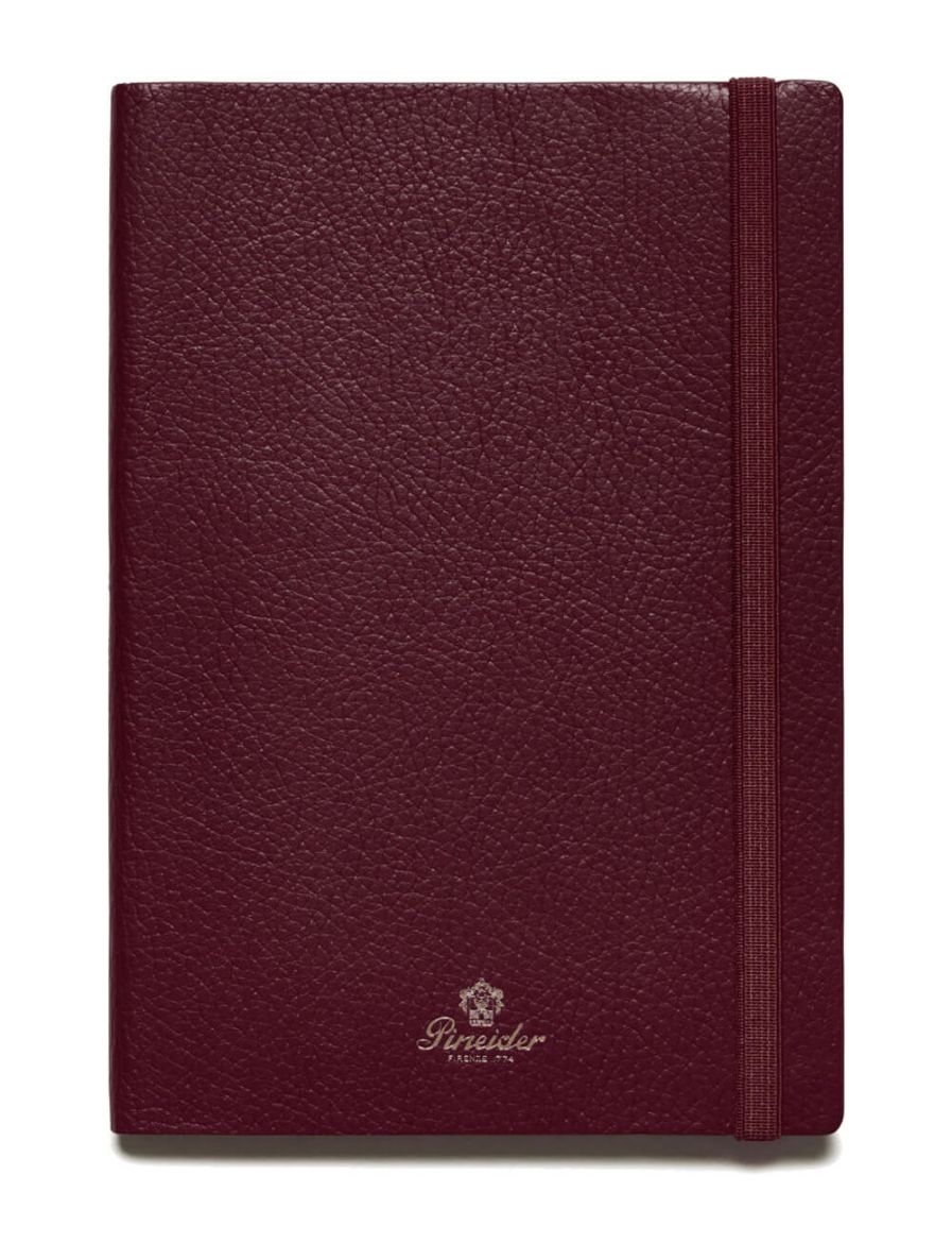 Pineider Defter Pop 14,5x21 cm Bordeaux Gold CNLL002M052