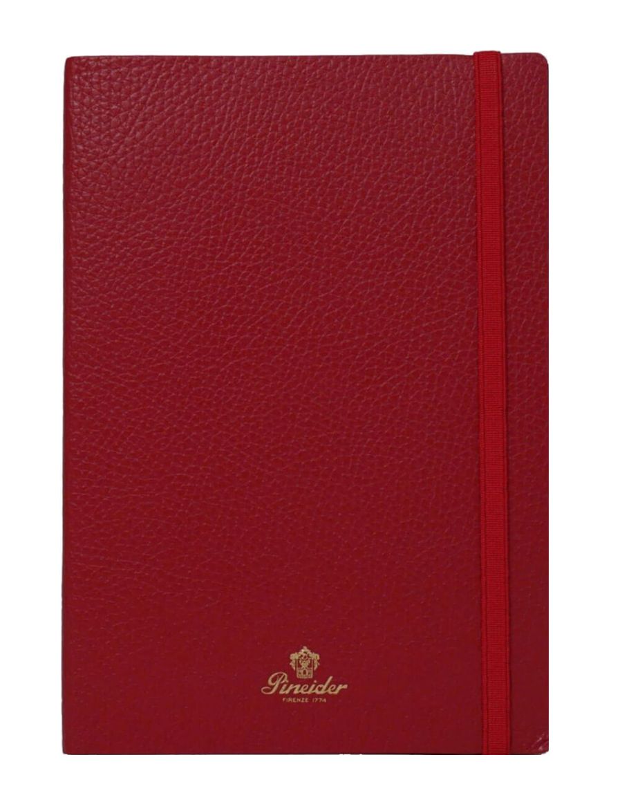 Pineider Defter Pop 14,5x21 cm Fire Kırmızı Gold CNLL002M601