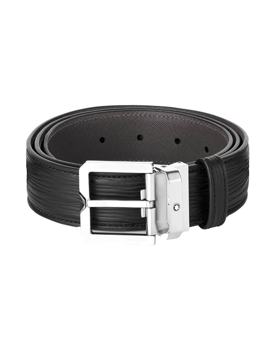 Montblanc Black 35 mm Deri Kemer 131171