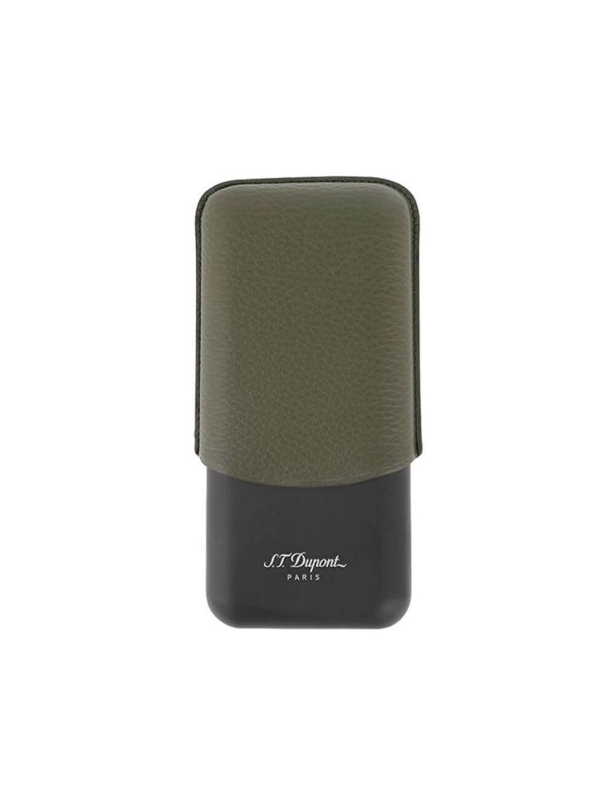 S.T.Dupont 3'lü Yeşil Puro Kılıfı 183349