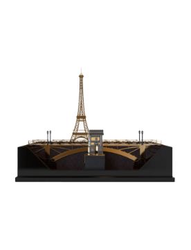 S.T. Dupont Loves Paris Limited Edition Set Lighter W Eiffel Tower 16347