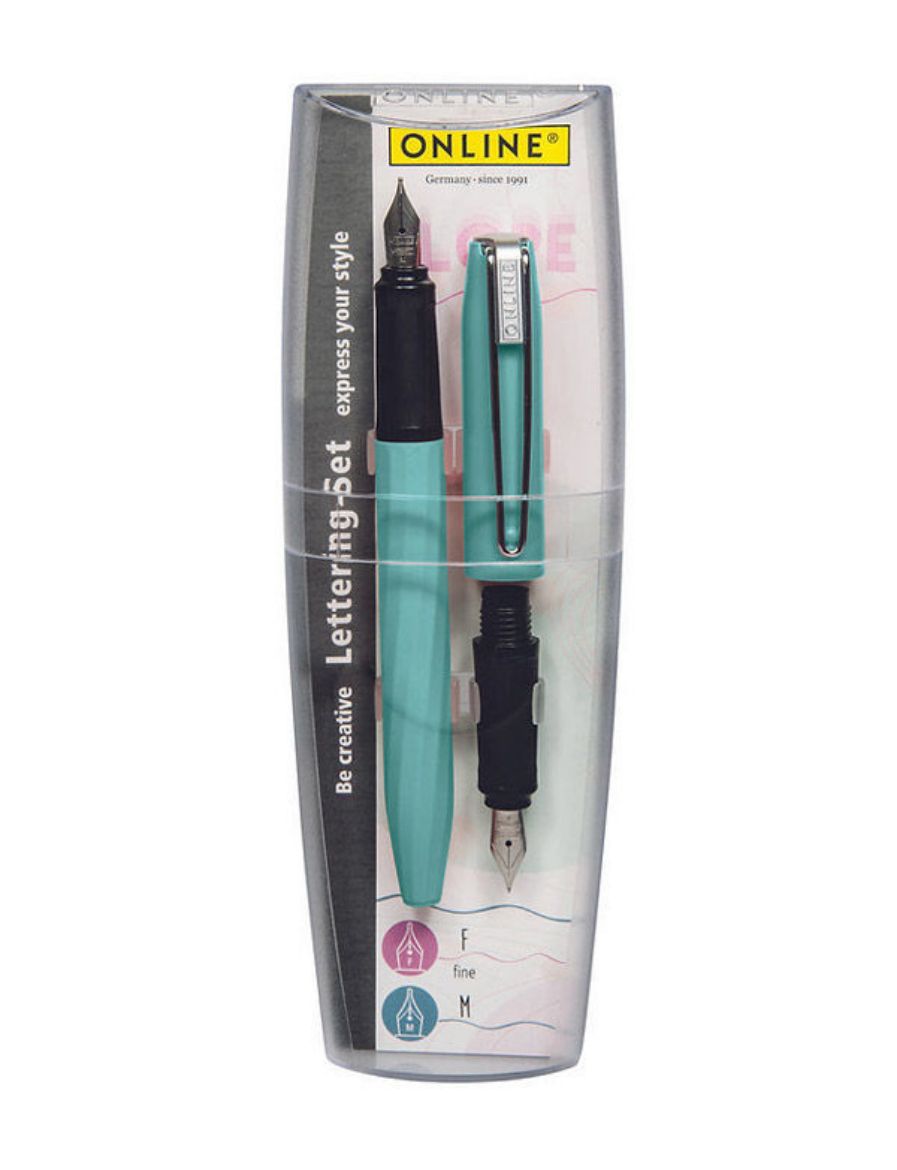 Online Lettering-Set Slope Turkuaz Dolma Kalem MF Uç 26094