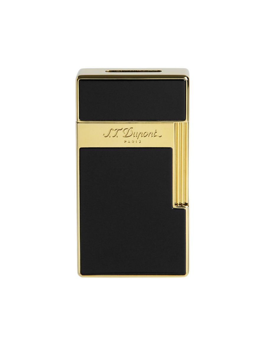 S.T. Dupont Big D Blue Lacquer and Gold Çakmak 25002