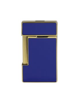 S.T. Dupont Slimmy Blue Lacquer and Gold Çakmak 28005