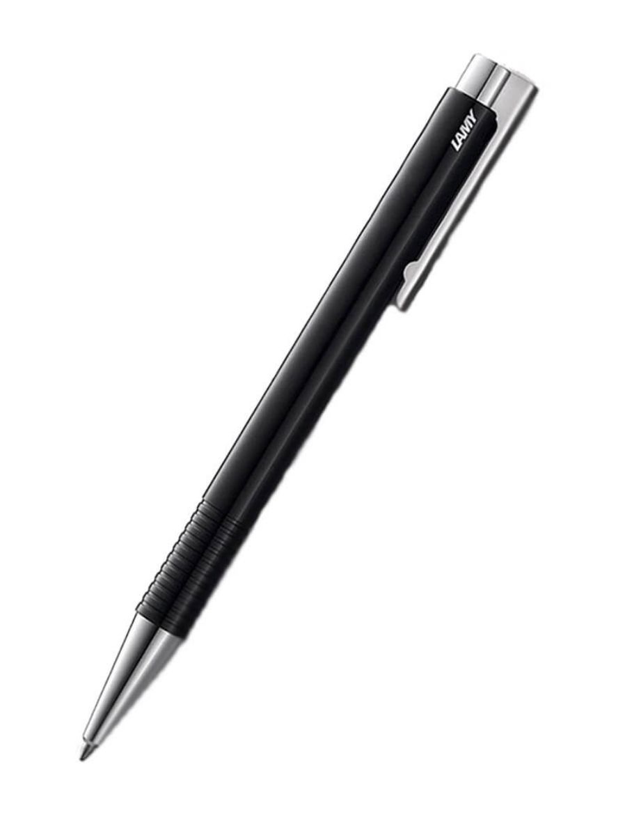 Lamy Logo Tükenmez Kalem Metal Klips Siyah Refili Mavi  204Mt-S-Im 