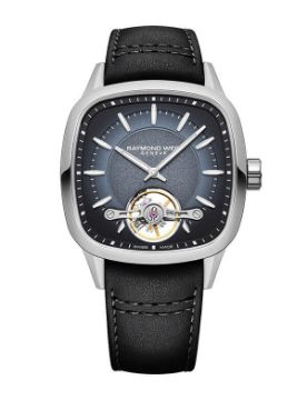 Raymond Weil Freelancer Calibre Rw1212 Men’s Automatic Black Leather Strap Watch 2790-STC-50051