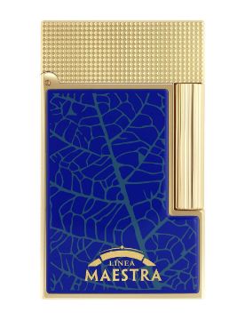 S.T. Dupont Line 2 Partagas Mavi - Altın Sarısı Çakmak 16095