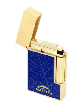 S.T. Dupont Line 2 Partagas Mavi - Altın Sarısı Çakmak 16095