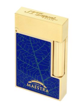 S.T. Dupont Line 2 Partagas Mavi - Altın Sarısı Çakmak 16095