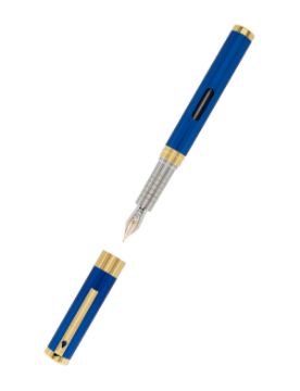 Diplomat Nexus Mavi-Altın Dolma Kalem - M Uç D40504015