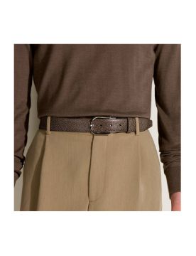 Montblanc Dönüştürülebilir Çakıl / Koyu Kahverengi Deri Kemer 199117