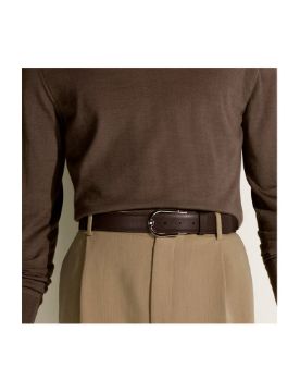 Montblanc Dönüştürülebilir Çakıl / Koyu Kahverengi Deri Kemer 199117