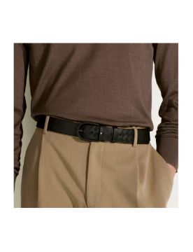 Montblanc At Nalı Tokalı Siyah Deri Kemer 199086