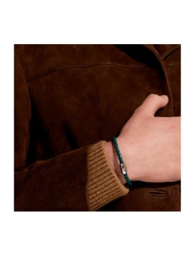 Montblanc Meisterstück Steel 3-Ring Kıbrıs Mavisi Deri Bileklik 134068