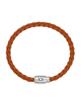 Montblanc Meisterstück Steel 3-Ring Pas Rengi Deri Bileklik 134062