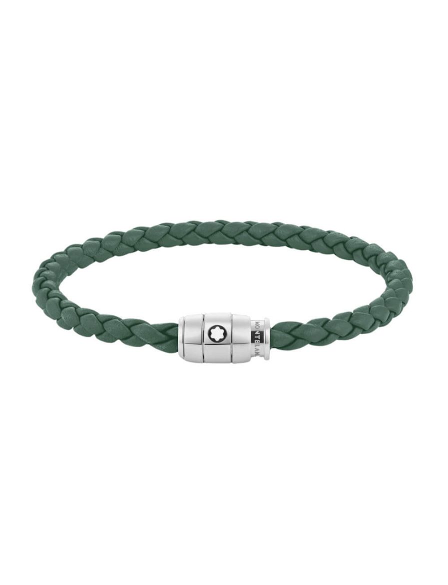 Montblanc Meisterstück Pewter Deri Çelik Bileklik 133152