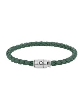 Montblanc Meisterstück Pewter Deri Çelik Bileklik 133152