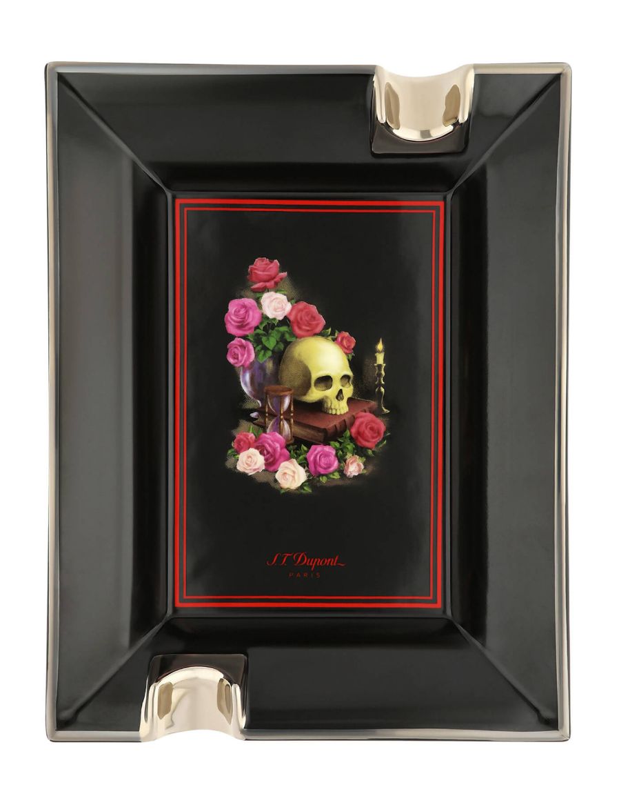 S.T. Dupont Memento Mori Porselen Siyah Küllük 6494