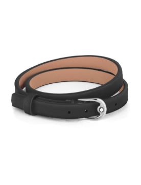 Montblanc Bileklik At Nalı Tokalı Siyah, Ayarlanabilir Boyut 134056